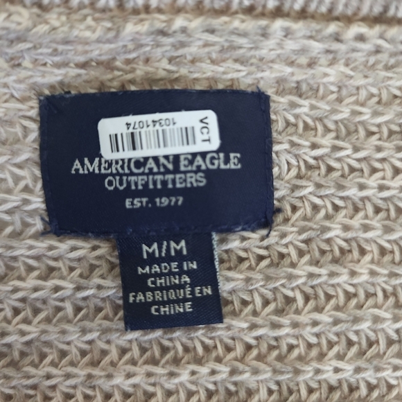 American Eagle Outfitters Tan Boho Open Cardigan Size M - Picture 8 of 11